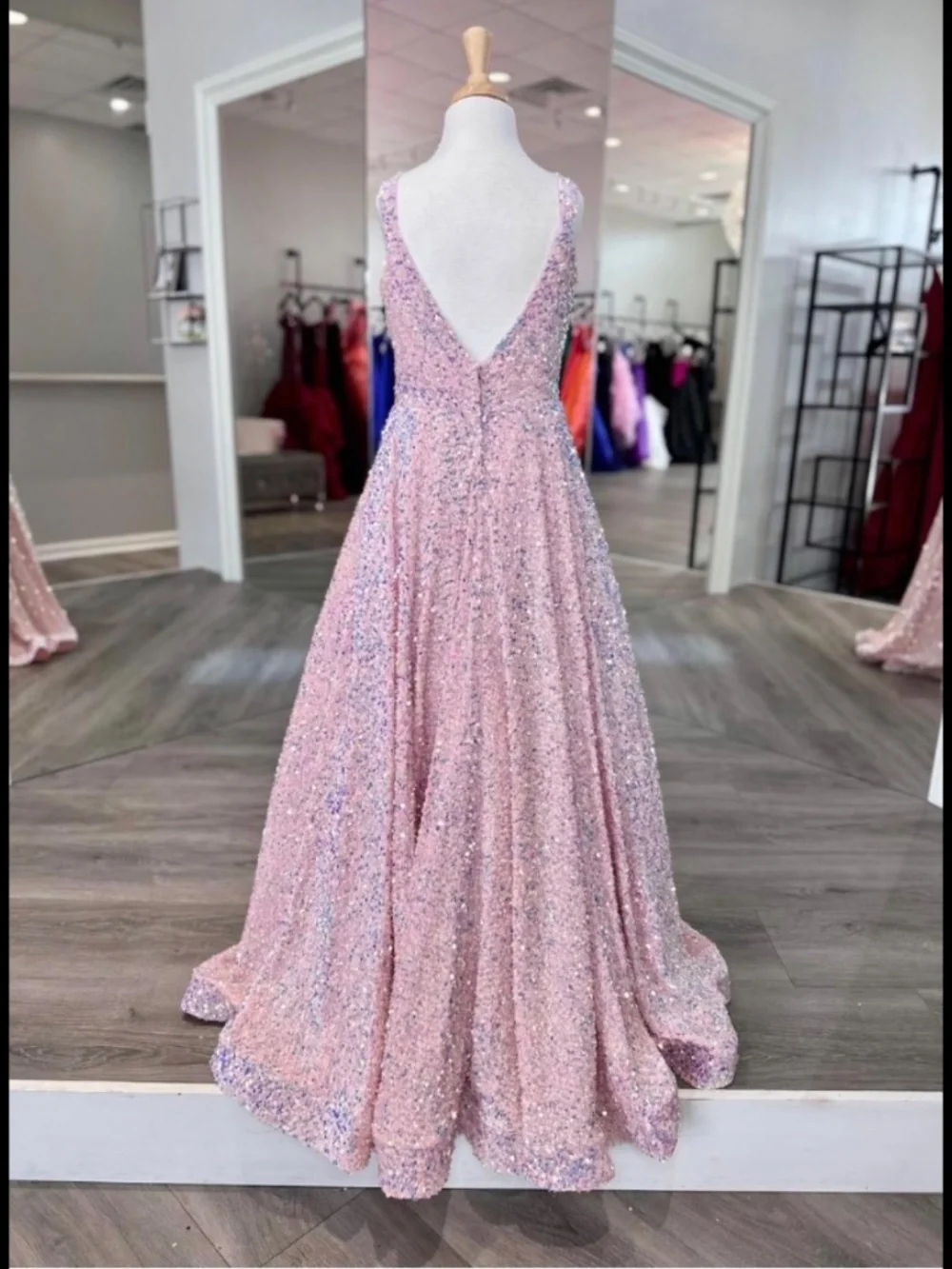 Sherri Hill pink pageant dress little girl size 4, new with tags